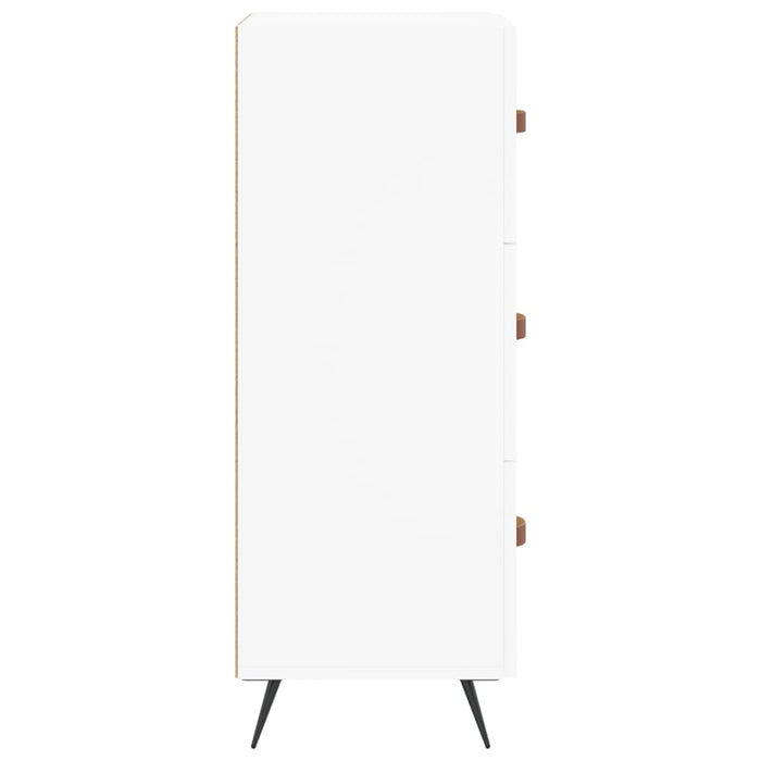 Credenza Bianca 34,5x34x90 cm in Legno Multistrato 828572