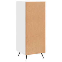 Credenza Bianco Lucido 34,5x34x90 cm in Legno Multistrato 828574