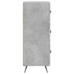 Credenza Grigio Cemento 34,5x34x90 cm in Legno Multistrato 828576