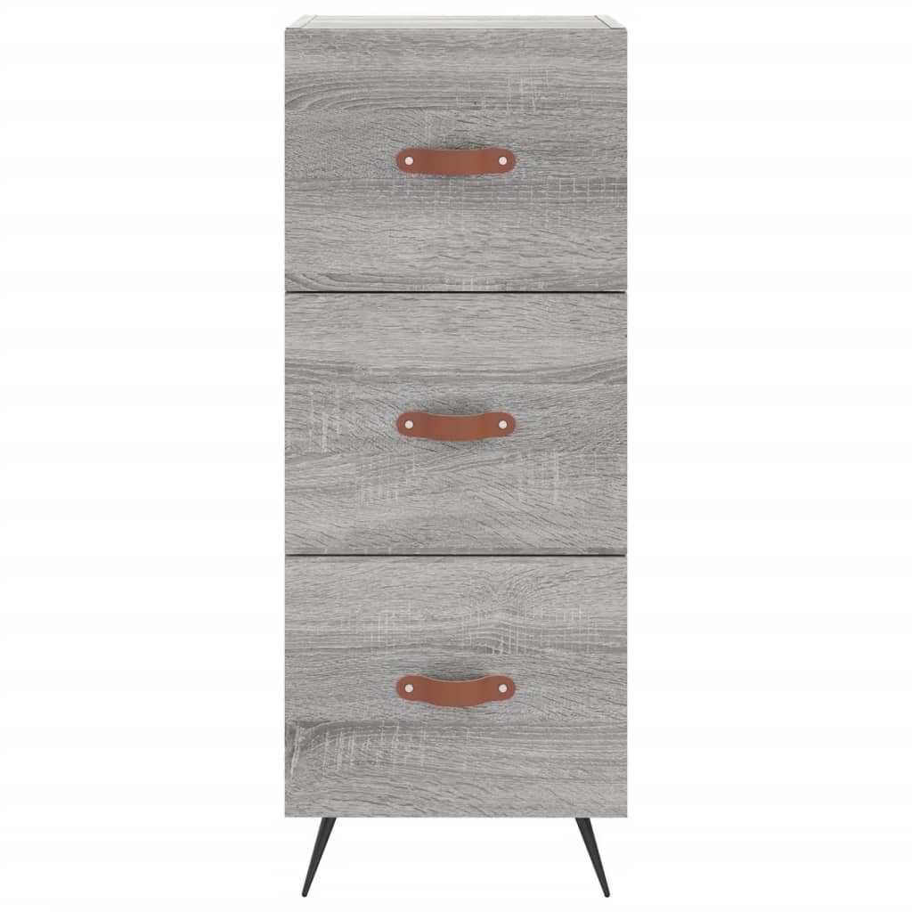 Credenza Grigio Sonoma 34,5x34x90 cm in Legno Multistrato 828578
