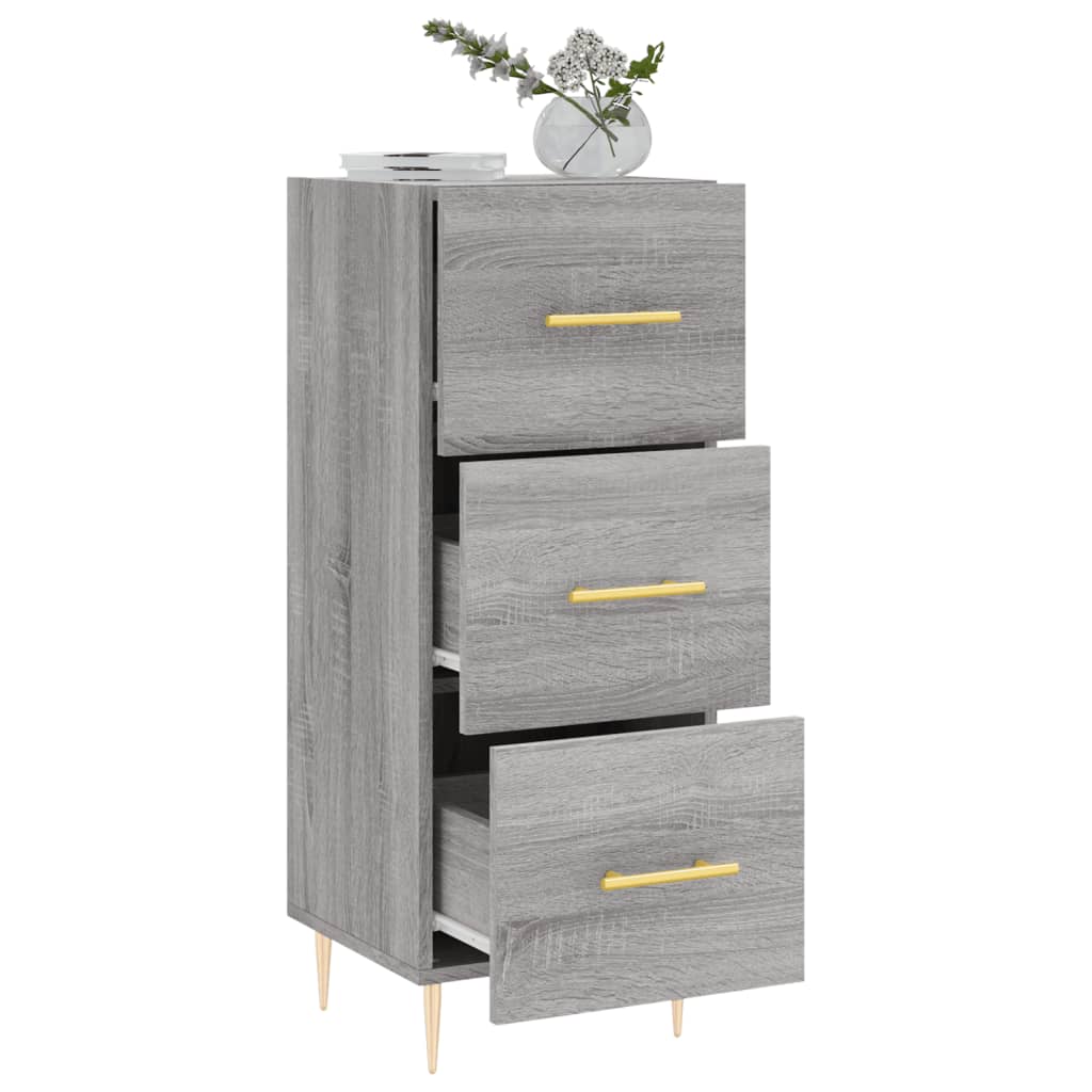 Credenza Grigio Sonoma 34,5x34x90 cm in Legno Multistrato 828594