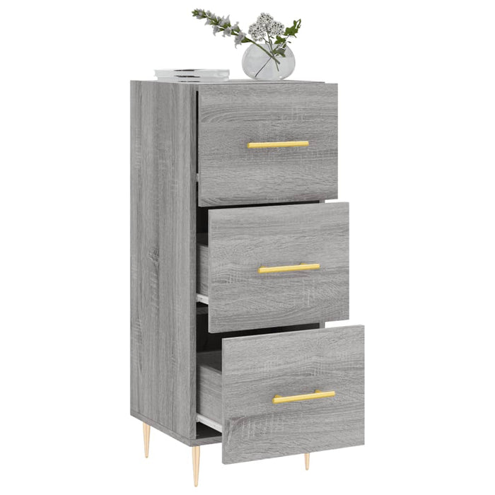 Credenza Grigio Sonoma 34,5x34x90 cm in Legno Multistrato 828594