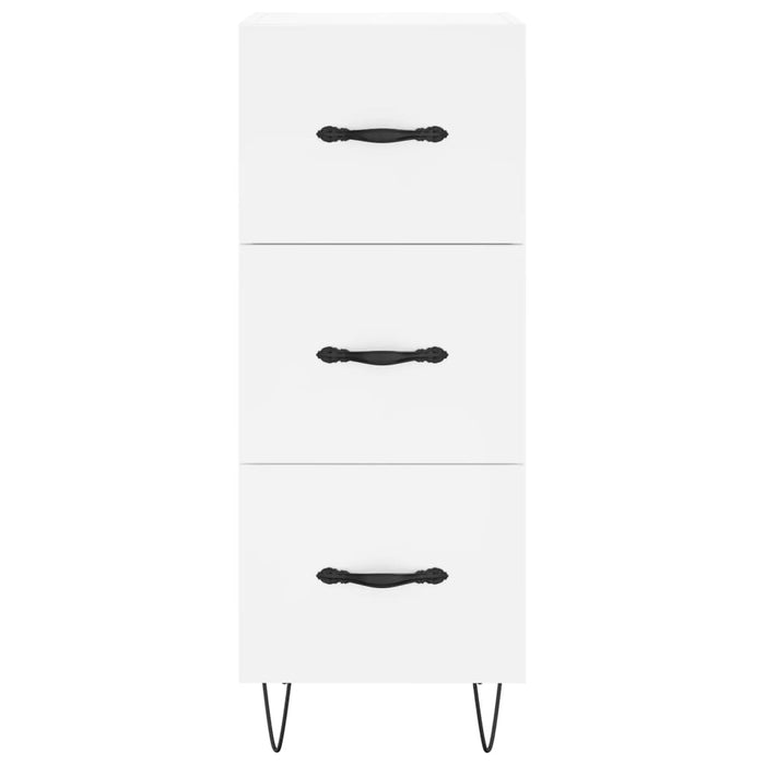 vidaXL Credenza Bianca 34,5x34x90 cm in Legno Multistrato