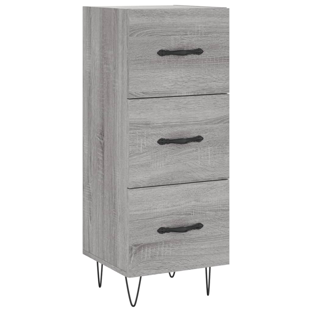 Credenza Grigio Sonoma 34,5x34x90 cm in Legno Multistrato 828602
