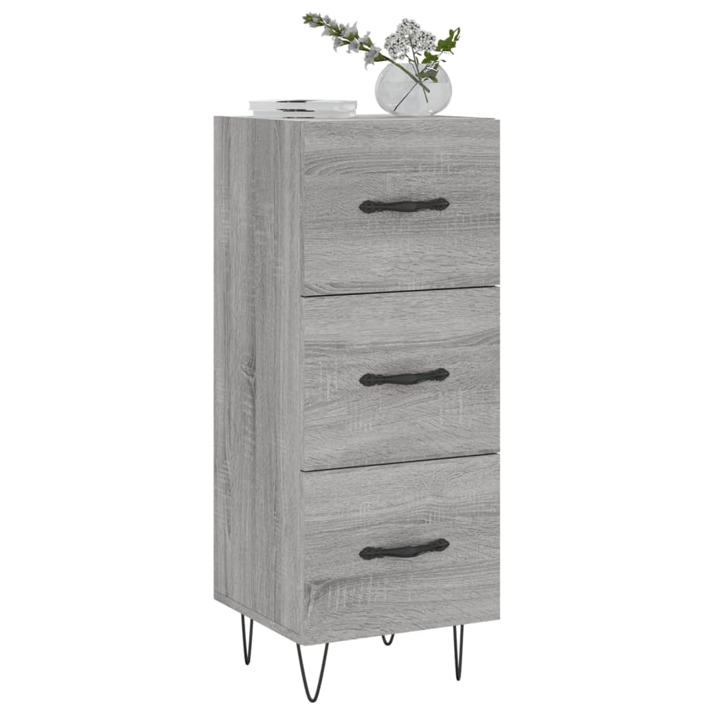 Credenza Grigio Sonoma 34,5x34x90 cm in Legno Multistrato 828602