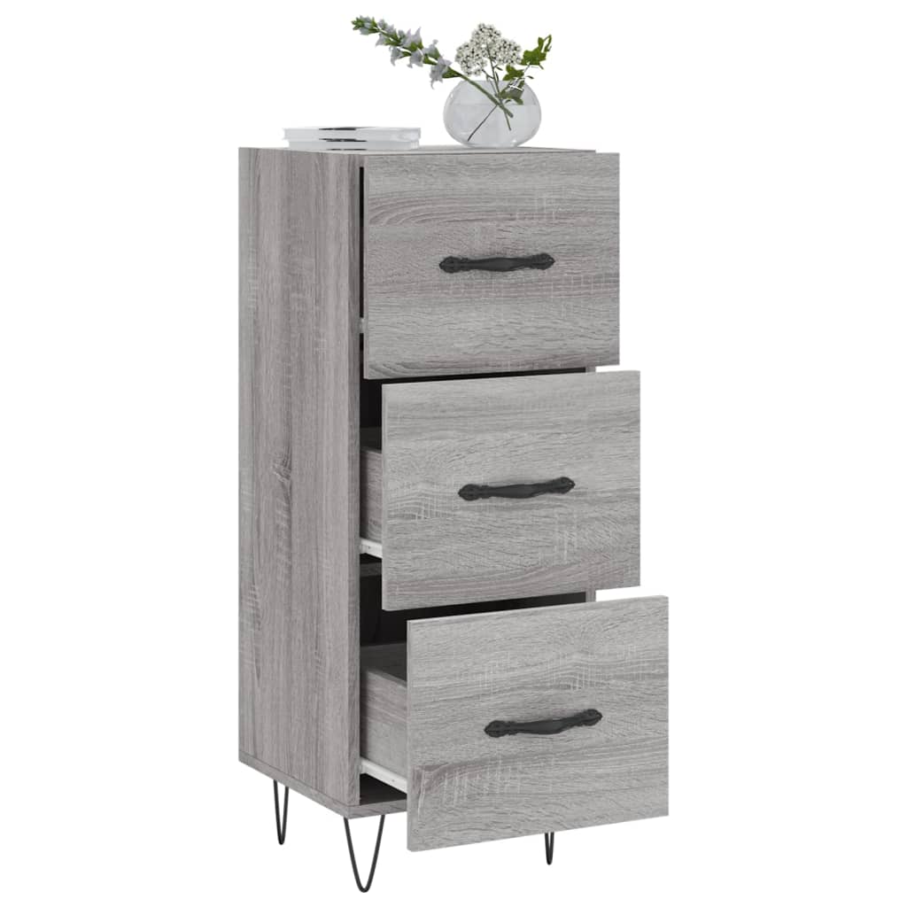 Credenza Grigio Sonoma 34,5x34x90 cm in Legno Multistrato 828602