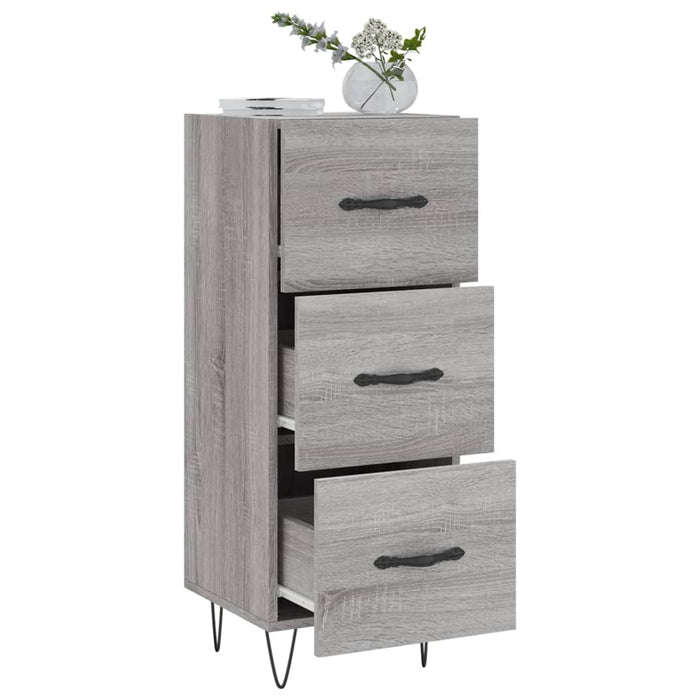 Credenza Grigio Sonoma 34,5x34x90 cm in Legno Multistrato 828602