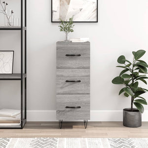 Credenza Grigio Sonoma 34,5x34x90 cm in Legno Multistrato 828602