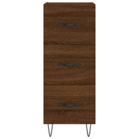 Credenza buffet cassettiera mobile contenitore organizer cucina soggiorno soggiorno 34,5 x 34 x 90 cm derivati ​​del legno marrone 02_0031220