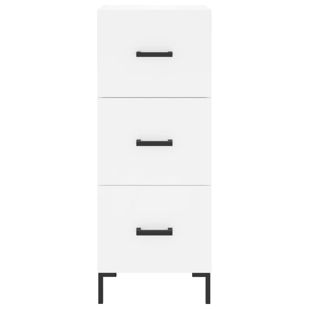 vidaXL Credenza Bianca 34,5x34x90 cm in Legno Multistrato