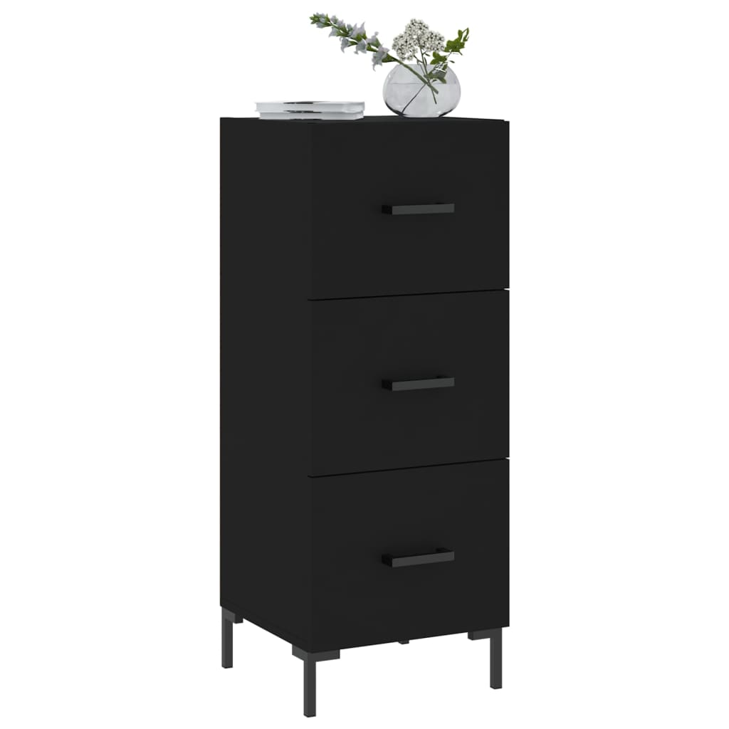 Credenza Nero 34,5x34x90 cm in Legno Multistratocod mxl 126992