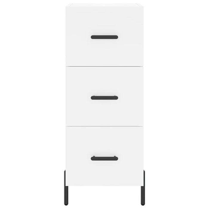 Credenza Bianca 34,5x34x90 cm in Legno Multistrato 828612