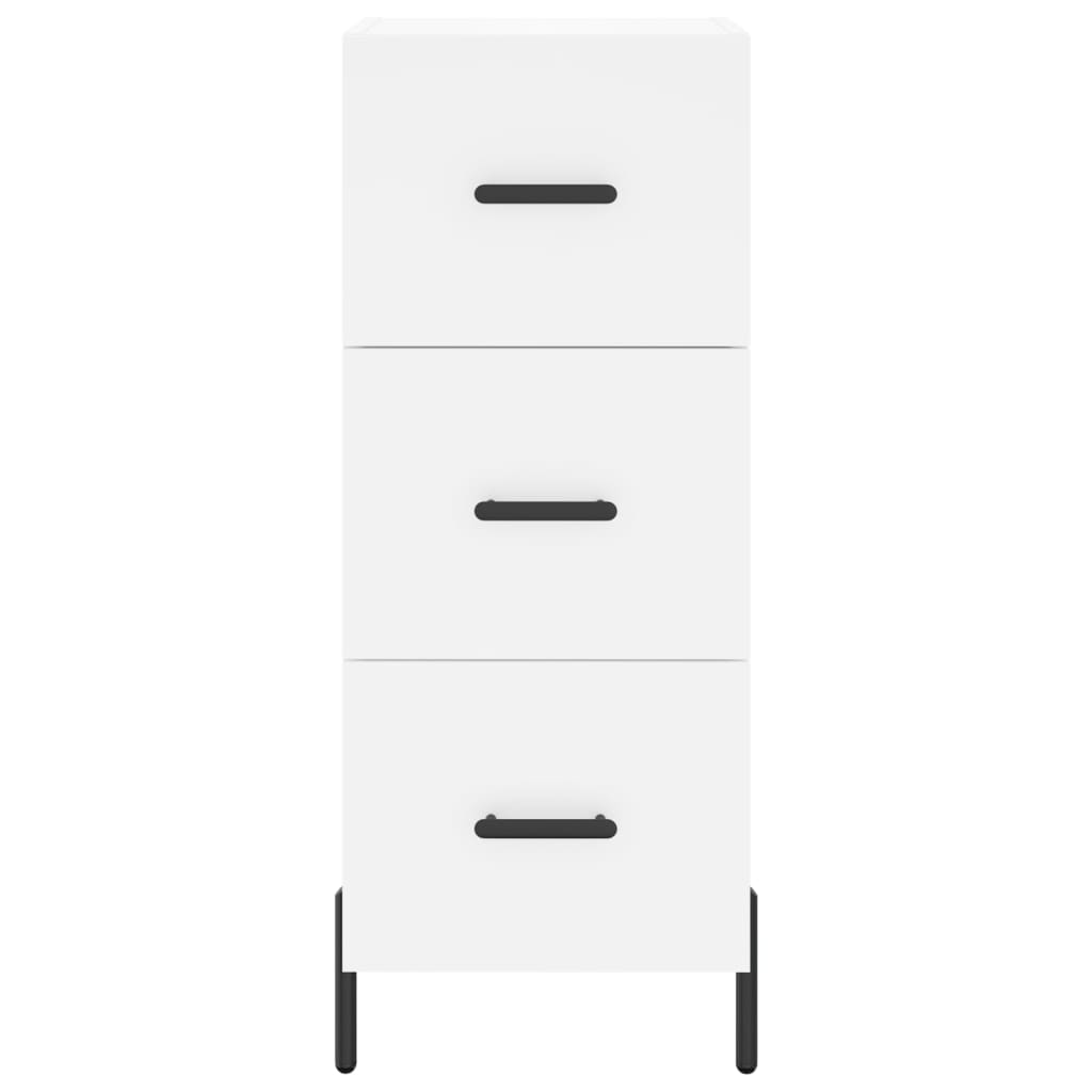 Credenza Bianca 34,5x34x90 cm in Legno Multistrato 828612