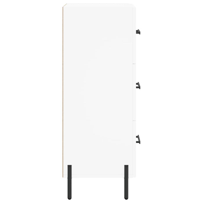 Credenza Bianca 34,5x34x90 cm in Legno Multistrato 828612