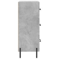 Credenza Grigio Cemento 34,5x34x90 cm in Legno Multistrato 828616