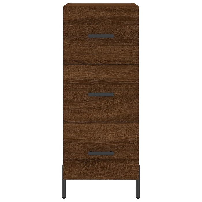 Credenza Rovere Marrone 34,5x34x90 cm in Legno Multistrato 828619