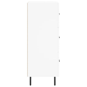 Credenza-Buffet-Armadio da cucina Bianca 34,5x34x90 cm in Legno Multistrato 246003