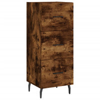 Credenza Rovere Fumo 34,5x34x90 cm in Legno Multistrato 828625