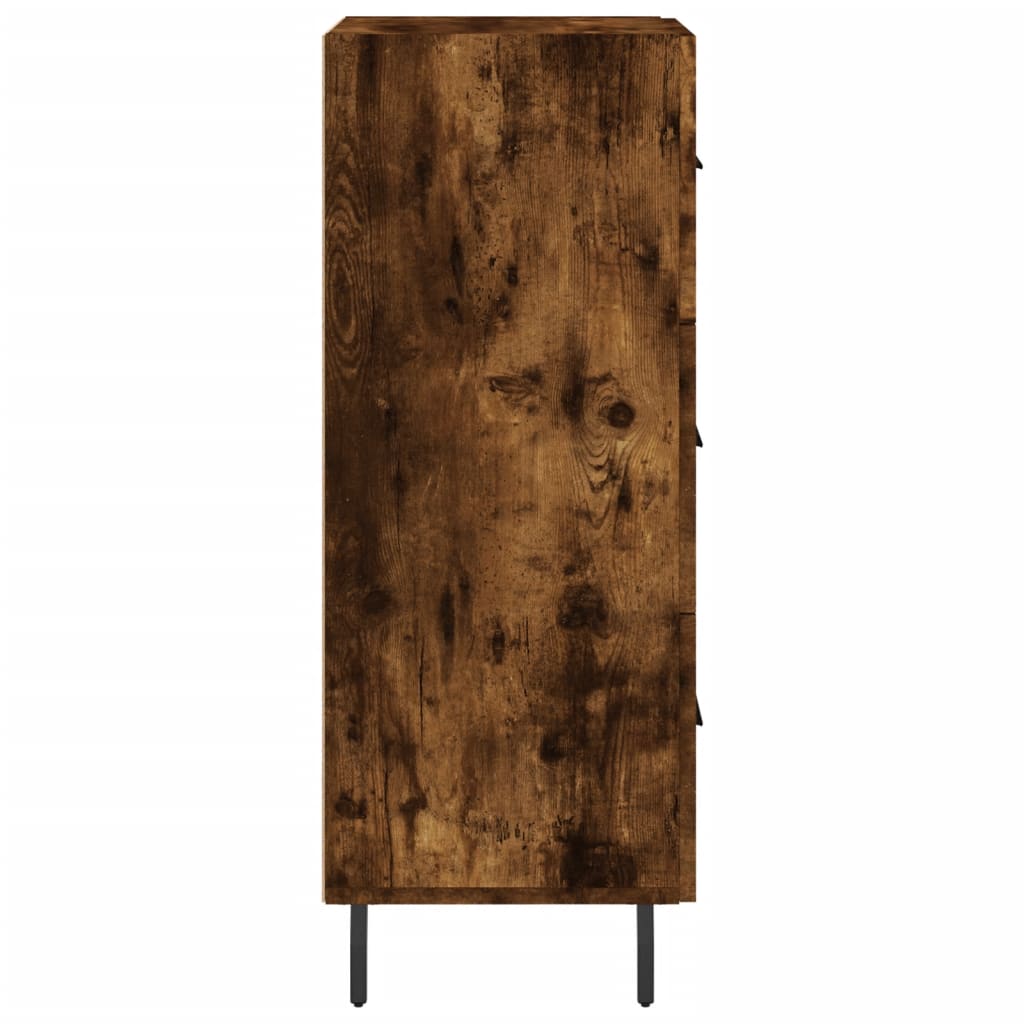 Credenza Rovere Fumo 34,5x34x90 cm in Legno Multistrato 828625