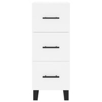 Credenza Bianca 34,5x34x90 cm in Legno Multistrato 828628