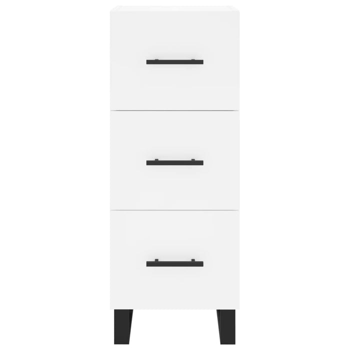 Credenza Bianca 34,5x34x90 cm in Legno Multistrato 828628