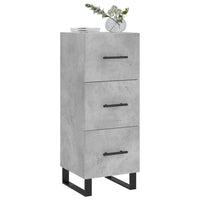 Credenza Grigio Cemento 34,5x34x90 cm in Legno Multistrato 828632
