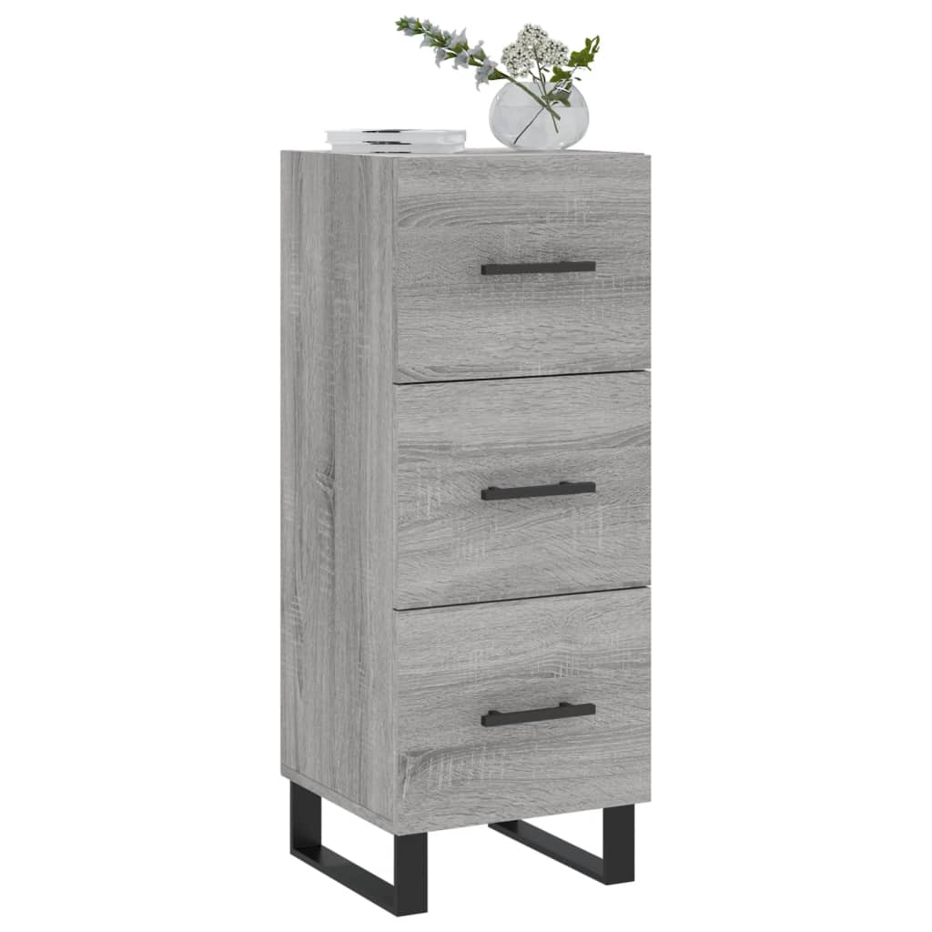 Credenza Grigio Sonoma 34,5x34x90 cm in Legno Multistratocod mxl 80899