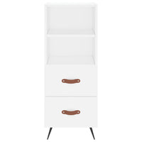 Credenza-Buffet-Armadio da cucina Bianca 34,5x34x90 cm in Legno Multistrato 364263