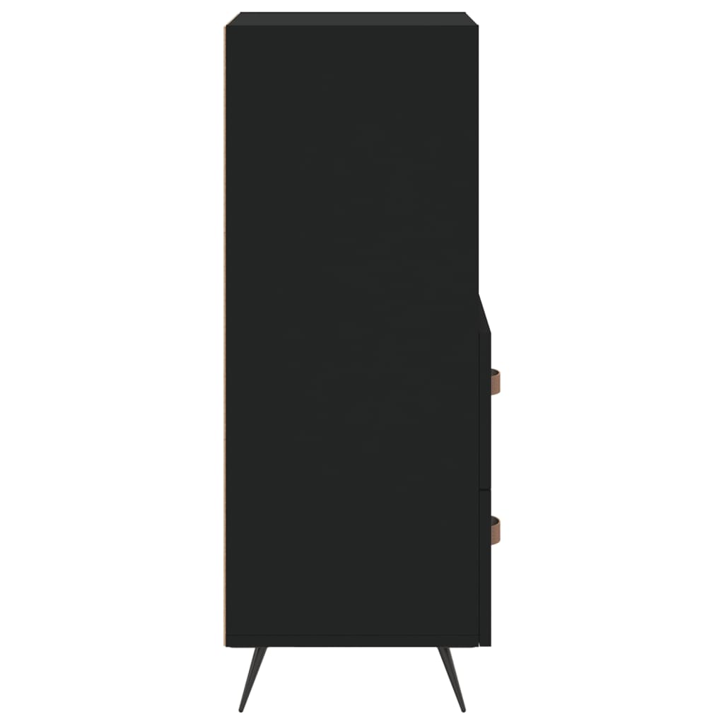 Credenza Nero 34,5x34x90 cm in Legno Multistrato 828637