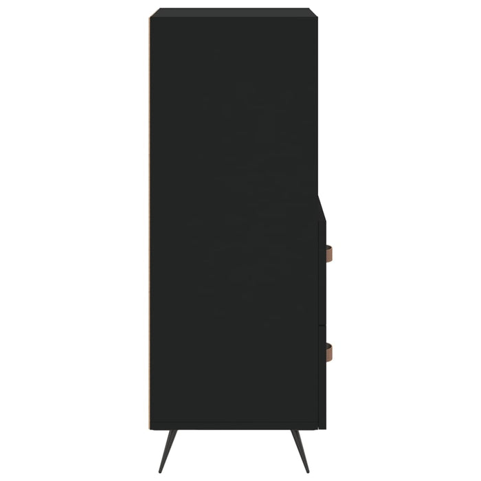 Credenza Nero 34,5x34x90 cm in Legno Multistrato 828637