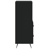 Credenza-Buffet-Armadio da cucina Nero 34,5x34x90 cm in Legno Multistrato 277707