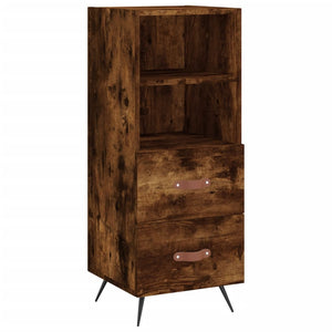 Credenza Rovere Fumo 34,5x34x90 cm in Legno Multistrato 828641