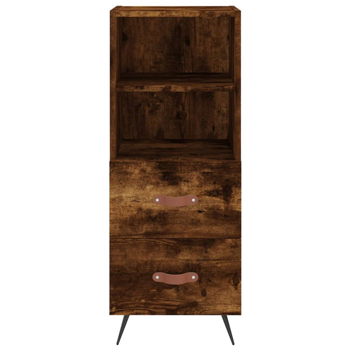 Credenza Rovere Fumo 34,5x34x90 cm in Legno Multistrato 828641