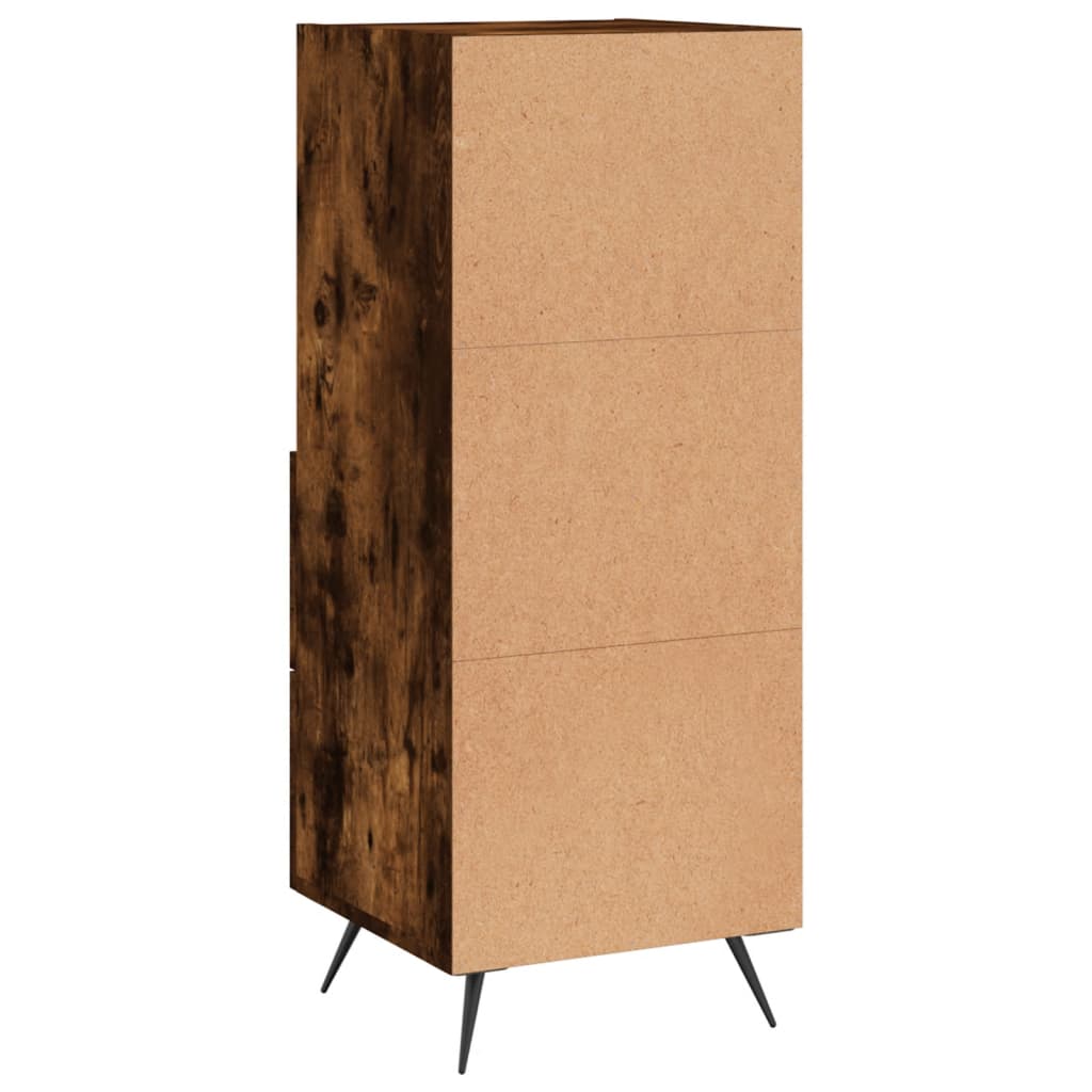 Credenza Rovere Fumo 34,5x34x90 cm in Legno Multistrato 828641