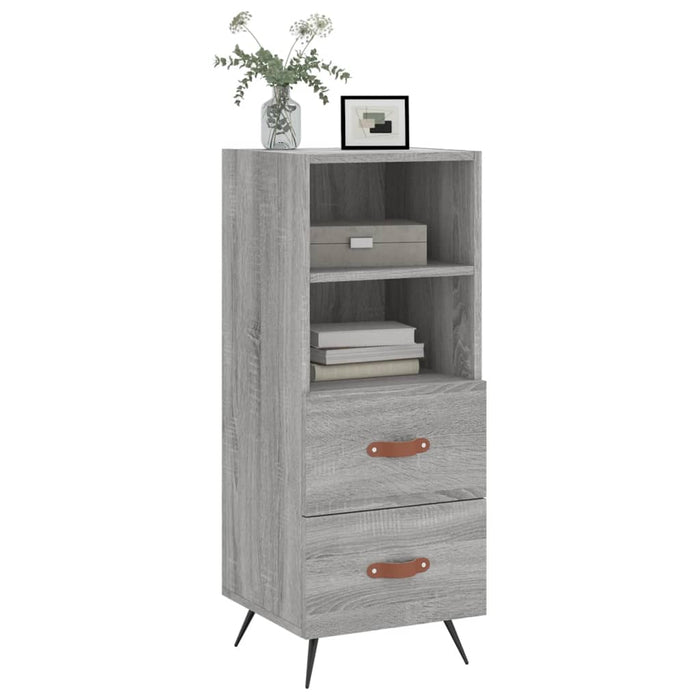 Credenza Grigio Sonoma 34,5x34x90 cm in Legno Multistrato 828642