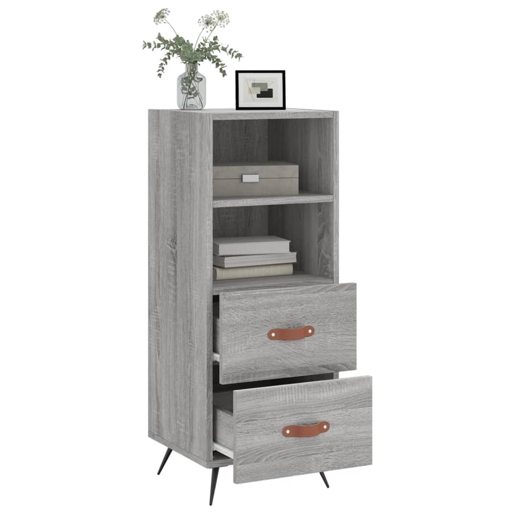 Credenza Grigio Sonoma 34,5x34x90 cm in Legno Multistrato 828642