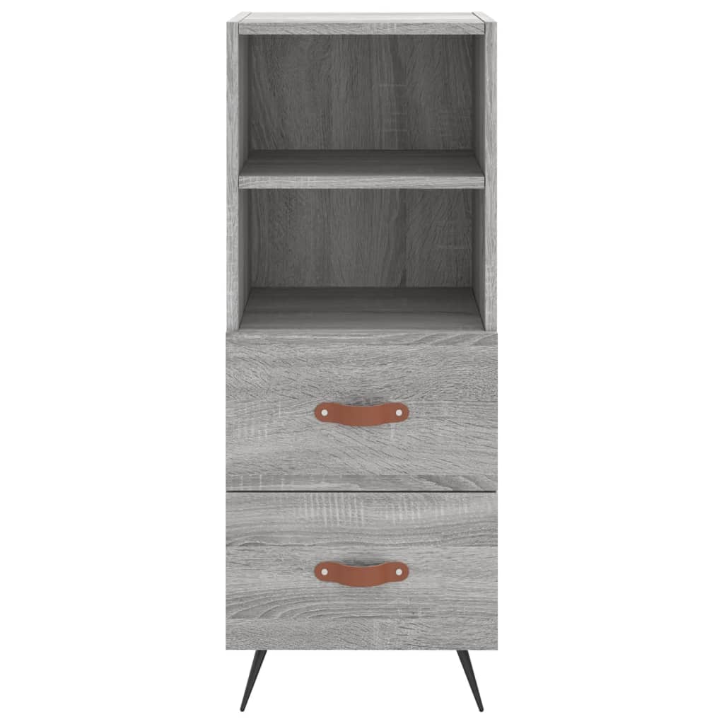 Credenza Grigio Sonoma 34,5x34x90 cm in Legno Multistrato 828642
