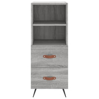 Credenza Grigio Sonoma 34,5x34x90 cm in Legno Multistrato 828642