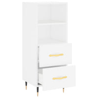 Credenza cassettiera cassettiera mobile contenitore organizer cucina soggiorno soggiorno 34,5 x 34 x 90 cm derivati ​​del legno bianco 02_0030250