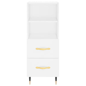 Credenza Bianca 34,5x34x90 cm in Legno Multistrato 828644