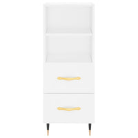 Credenza Bianca 34,5x34x90 cm in Legno Multistrato