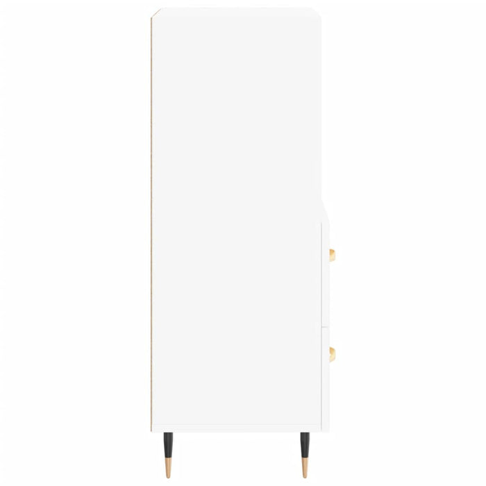 Credenza Bianca 34,5x34x90 cm in Legno Multistrato 828644