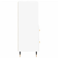 Credenza Bianca 34,5x34x90 cm in Legno Multistrato