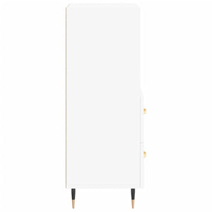 Credenza cassettiera cassettiera mobile contenitore organizer cucina soggiorno soggiorno 34,5 x 34 x 90 cm derivati ​​del legno bianco 02_0030250