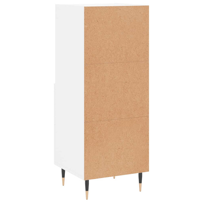 Credenza Bianca 34,5x34x90 cm in Legno Multistrato 828644