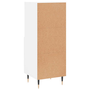 Credenza cassettiera cassettiera mobile contenitore organizer cucina soggiorno soggiorno 34,5 x 34 x 90 cm derivati ​​del legno bianco 02_0030250