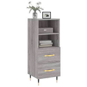 Credenza Grigio Sonoma 34,5x34x90 cm in Legno Multistrato 828650