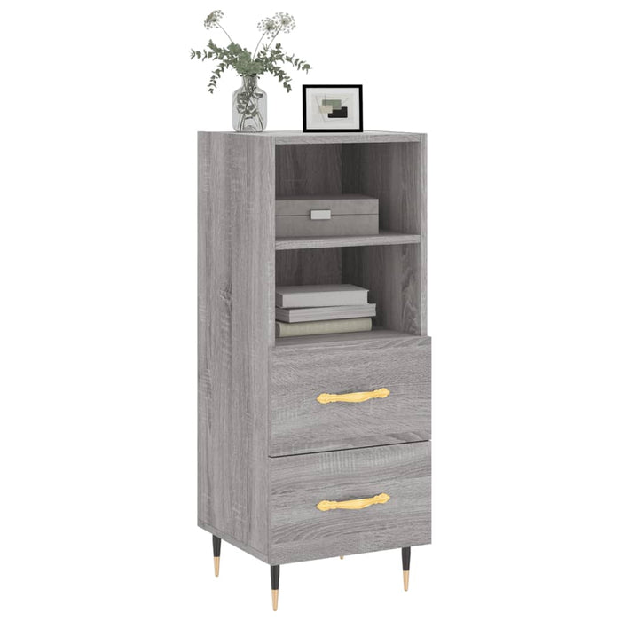Credenza Grigio Sonoma 34,5x34x90 cm in Legno Multistrato 828650