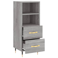 Credenza Grigio Sonoma 34,5x34x90 cm in Legno Multistrato 828650