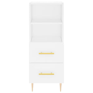 Credenza Bianca 34,5x34x90 cm in Legno Multistrato 828652